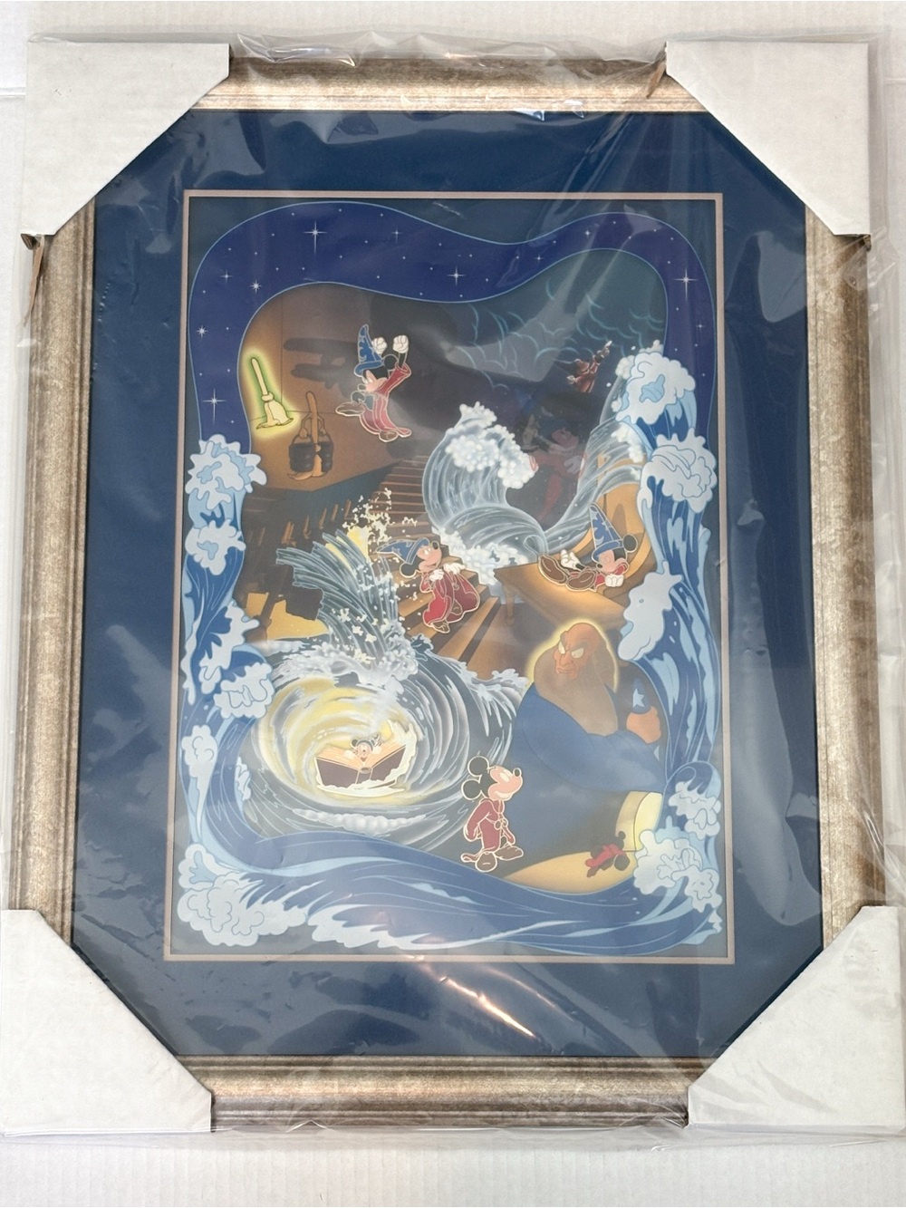 NEW IN BOX Disney Sorcerer Mickey framed pin set